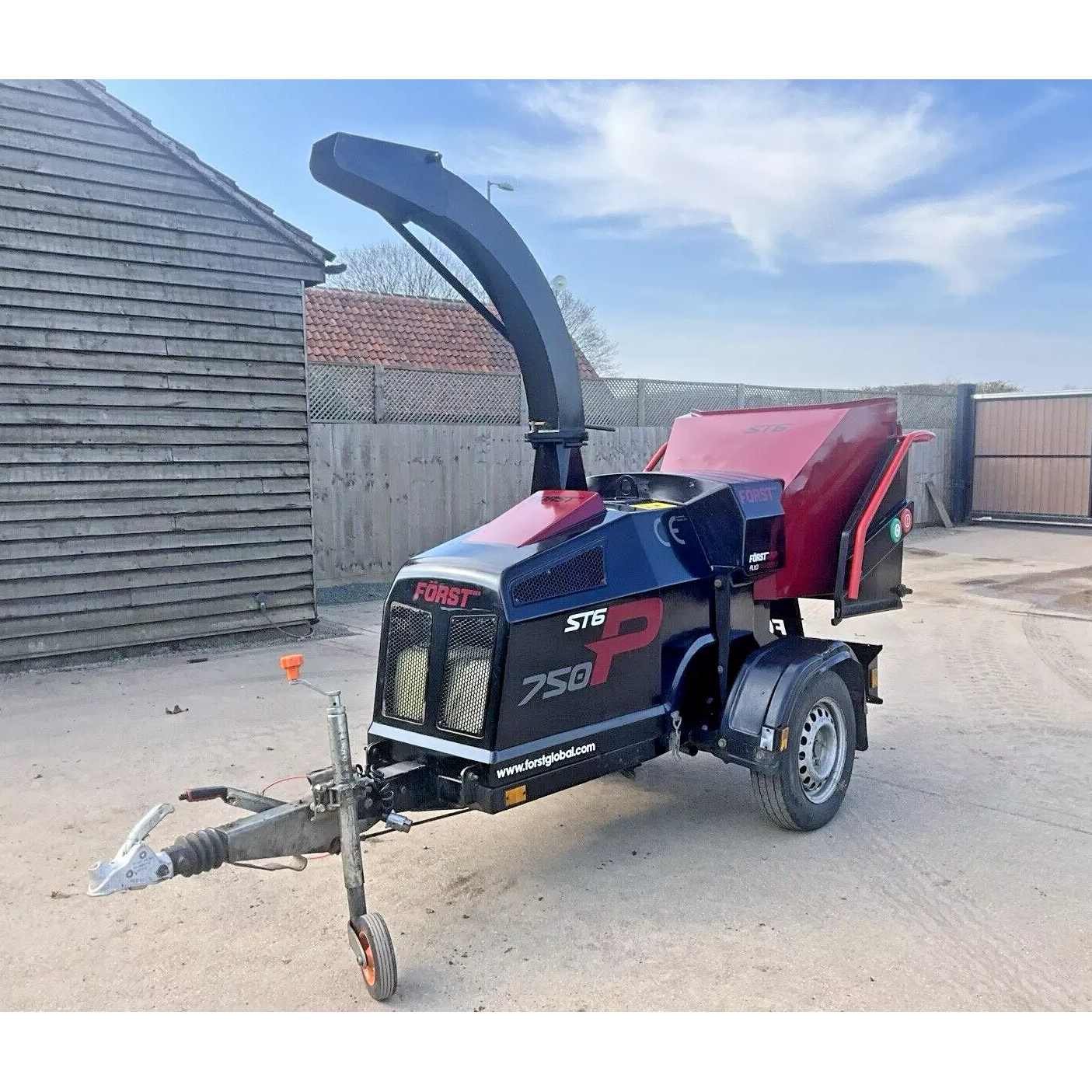 2019 FORST ST6P FAST TOW PETROL WOODCHIPPER - 1036HRS